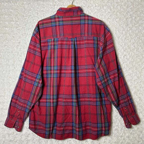 Bit & Bridle‎ Outfitters Plaid Men's Button Down Size XL - Picture 2 of 5